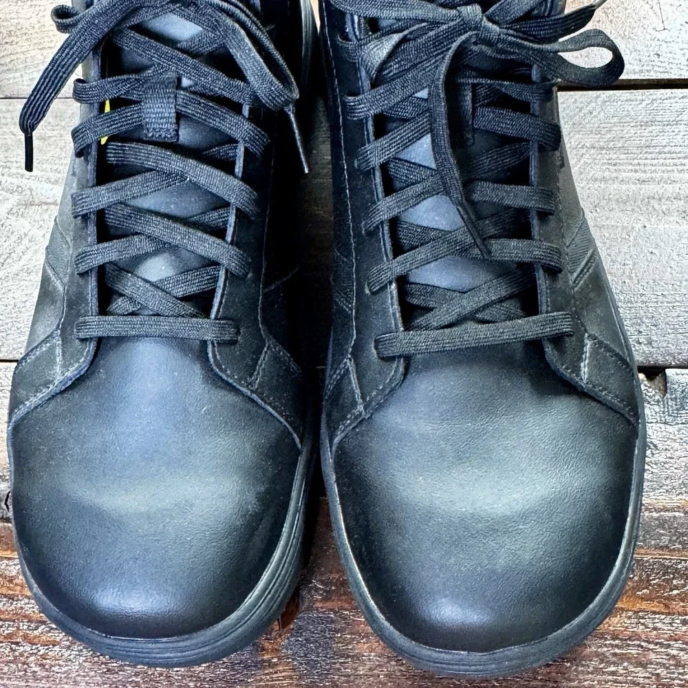 Keen Utility Mens Kenton Mid PTC Soft Toe Black Leather Work Boots Size 14 EE